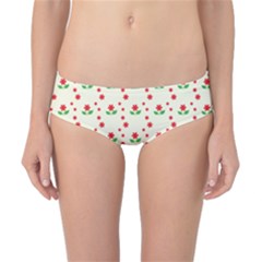 Flower Floral Sunflower Rose Star Red Green Classic Bikini Bottoms by Mariart
