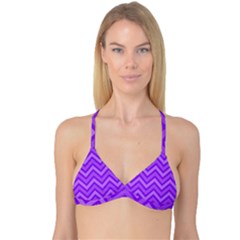 Zig Zags Pattern Reversible Tri Bikini Top by Valentinaart