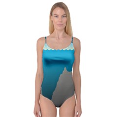Mariana Trench Sea Beach Water Blue Camisole Leotard  by Mariart