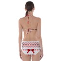 Ribbon Red Line Cut-Out One Piece Swimsuit View2