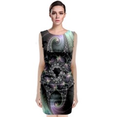 Magic Swirl Classic Sleeveless Midi Dress by Simbadda
