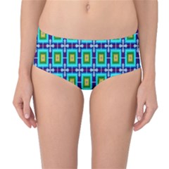 Seamless Background Wallpaper Pattern Mid-waist Bikini Bottoms by Simbadda