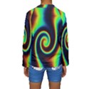 Background Colorful Vortex In Structure Kids  Long Sleeve Swimwear View2