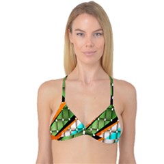 Abstract Wallpapers Reversible Tri Bikini Top