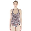 Hurley Mix Electric Electric Red Blend Halter Swimsuit View1