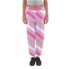 Pink Red White Grey Chevron Wave Women s Jogger Sweatpants by Mariart