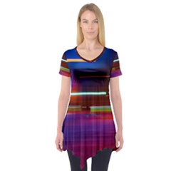 Abstract Background Pictures Short Sleeve Tunic  by Nexatart
