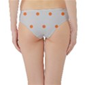 Diamond Polka Dot Grey Orange Circle Spot Hipster Bikini Bottoms View2
