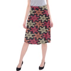 Floral Seamless Pattern Vector Midi Beach Skirt by Nexatart