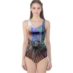 Downtown Chicago City One Piece Swimsuit by Nexatart