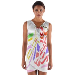 Motorcycle Racing The Slip Motorcycle Wrap Front Bodycon Dress by Nexatart