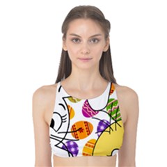 Easter Bunny And Chick  Tank Bikini Top by Valentinaart