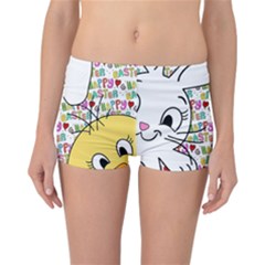 Easter Bunny And Chick  Reversible Bikini Bottoms by Valentinaart