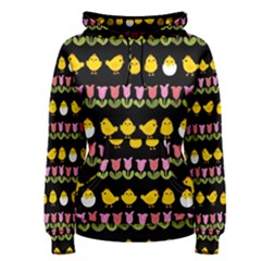 Easter - Chick And Tulips Women s Pullover Hoodie by Valentinaart