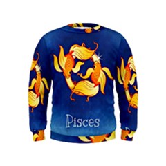 Zodiac Pisces Kids  Sweatshirt by Mariart