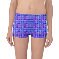 Background Mosaic Purple Blue Reversible Bikini Bottoms by Nexatart