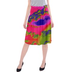 Sky Pattern Midi Beach Skirt by Valentinaart