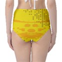 Texture Yellow Abstract Background High-Waist Bikini Bottoms View2