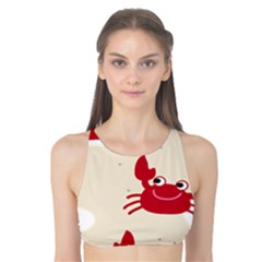 Sand Animals Red Crab Tank Bikini Top by Mariart