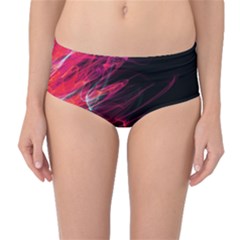 Fire Mid-waist Bikini Bottoms by Valentinaart