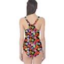 Colorful Yummy Donuts Pattern One Piece Swimsuit View2
