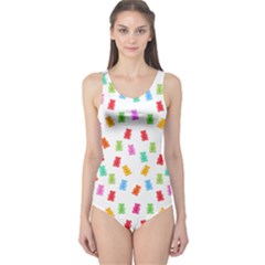 Candy Pattern One Piece Swimsuit by Valentinaart