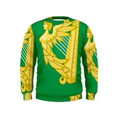 The Green Harp Flag Of Ireland (1642-1916) Kids  Sweatshirt by abbeyz71