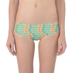Emerald And Salmon Pattern Classic Bikini Bottoms by linceazul