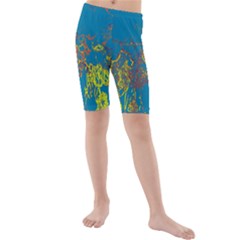 Colors Kids  Mid Length Swim Shorts by Valentinaart