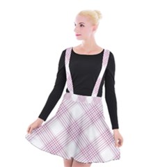 Zigzag Pattern Suspender Skater Skirt by Valentinaart