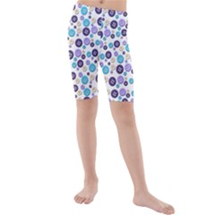 Buttons Chlotes Kids  Mid Length Swim Shorts by Mariart