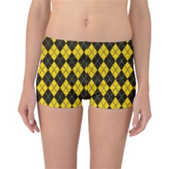Plaid Pattern Reversible Bikini Bottoms
