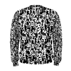 Deskjet Ink Splatter Black Spot Men s Sweatshirt by Mariart