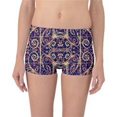 Tribal Ornate Pattern Reversible Bikini Bottoms