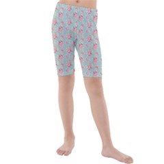 Floral Pattern Kids  Mid Length Swim Shorts by Valentinaart