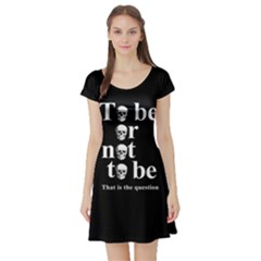 To Be Or Not To Be Short Sleeve Skater Dress