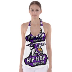 Real Hip Hop Never Die Babydoll Tankini Top by Valentinaart