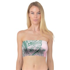 Toggle The Widget Bar Leaf Green Pink Bandeau Top by Mariart