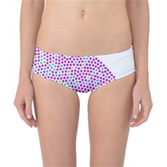 Japanese Name Circle Purple Yellow Green Red Blue Color Rainbow Classic Bikini Bottoms by Mariart