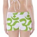 Hindu Om Symbol (Lime Green) Boyleg Bikini Wrap Bottoms View2