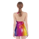 Color Glass Rainbow Green Yellow Gold Pink Purple Red Blue Halter Swimsuit Dress View2