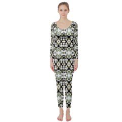 Abstract Camouflage Long Sleeve Catsuit by dflcprints