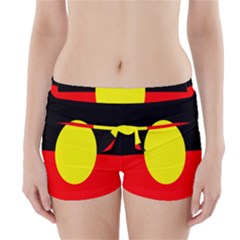 Flag Of Australian Aborigines Boyleg Bikini Wrap Bottoms by Nexatart