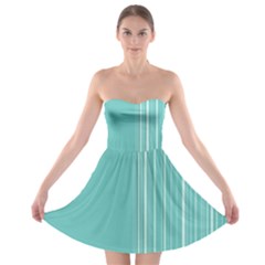 Lines Strapless Bra Top Dress by ValentinaDesign