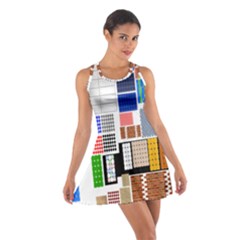 Texture Package Cotton Racerback Dress by Nexatart