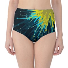 Big Bang High-waist Bikini Bottoms by ValentinaDesign