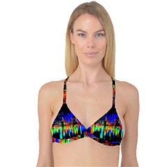 City Panorama Reversible Tri Bikini Top by Valentinaart