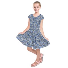 Geometric Luxury Ornate Kids  Short Sleeve Dress by dflcprintsclothing