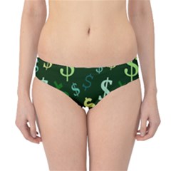 Money Us Dollar Green Hipster Bikini Bottoms by Mariart