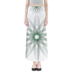 Spirograph Pattern Circle Design Maxi Skirts by Nexatart